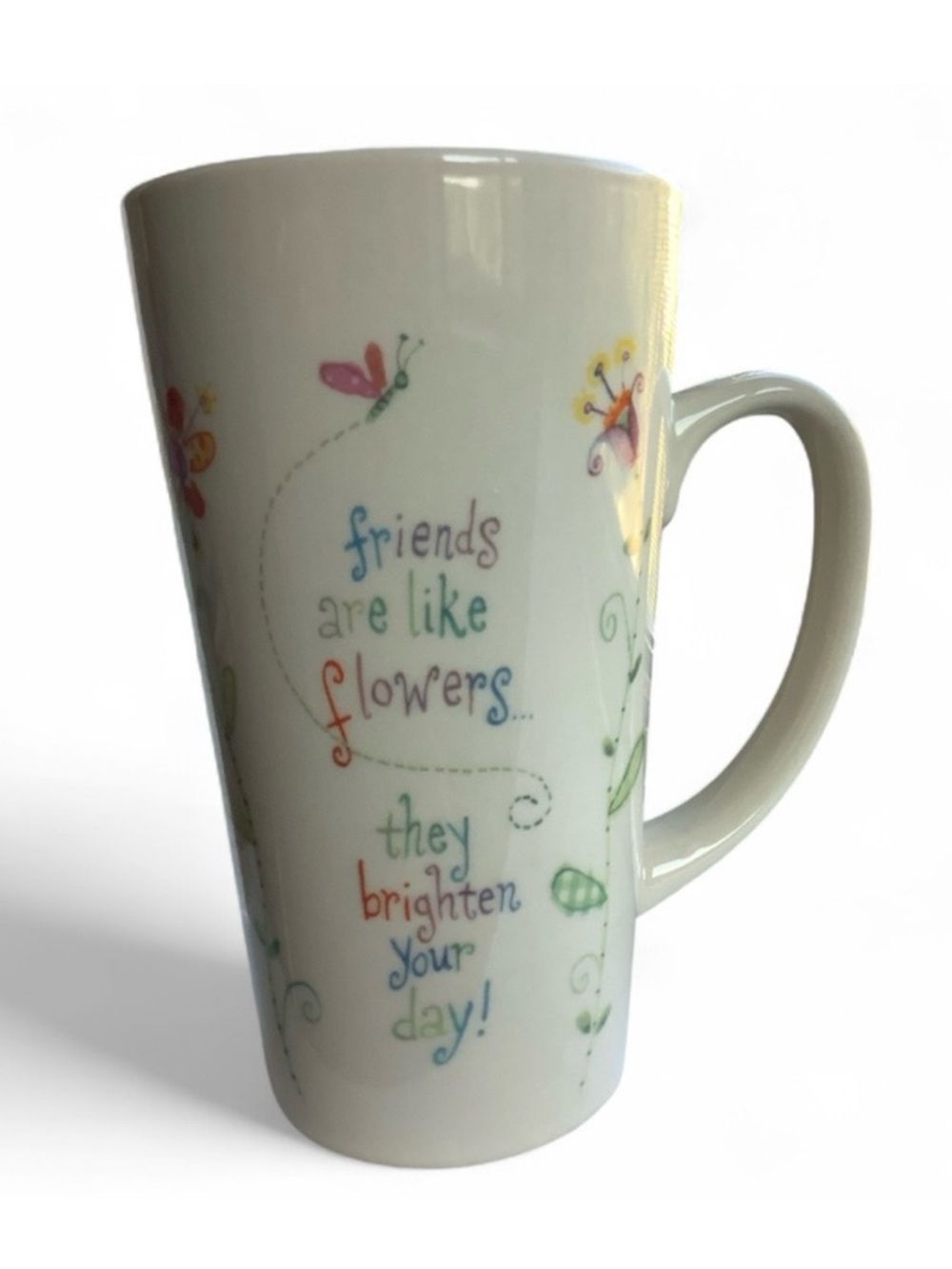 Natural Life βFriends Are Like Flowersβ Tall Mug
